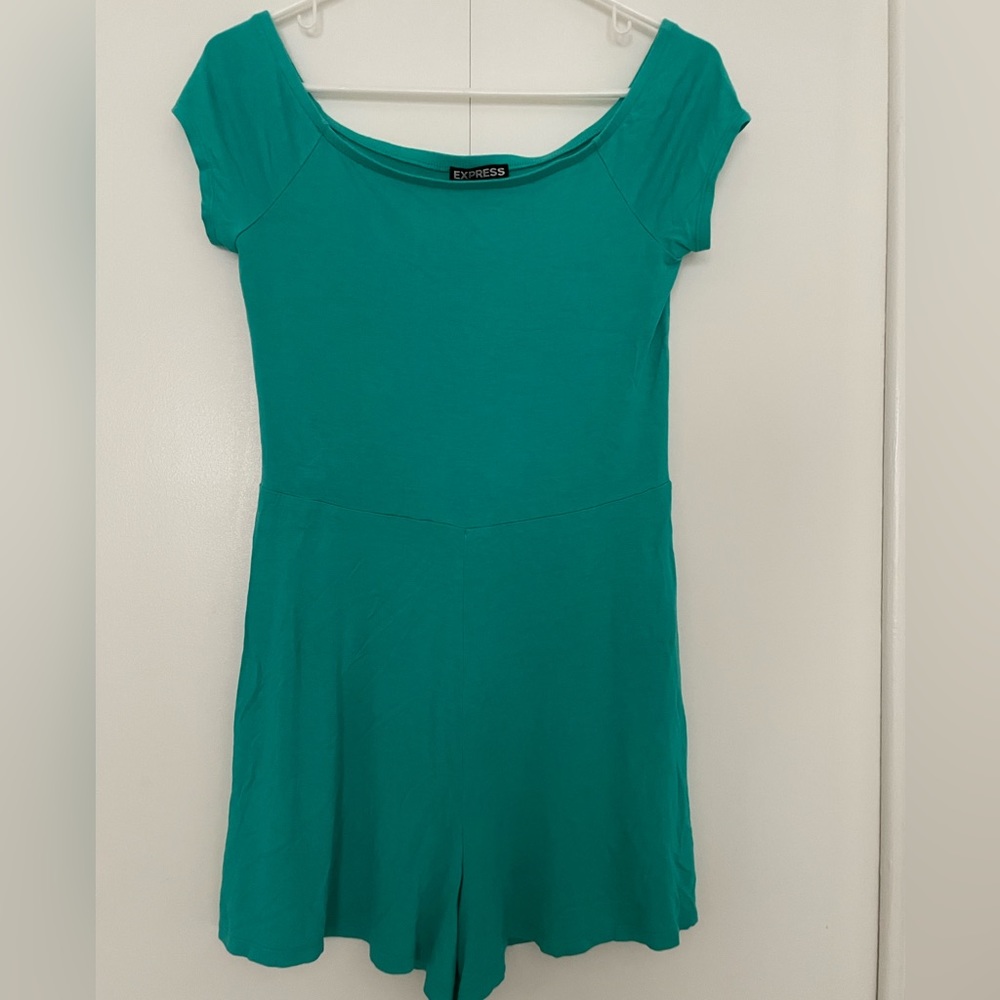 Express scoop neck romper